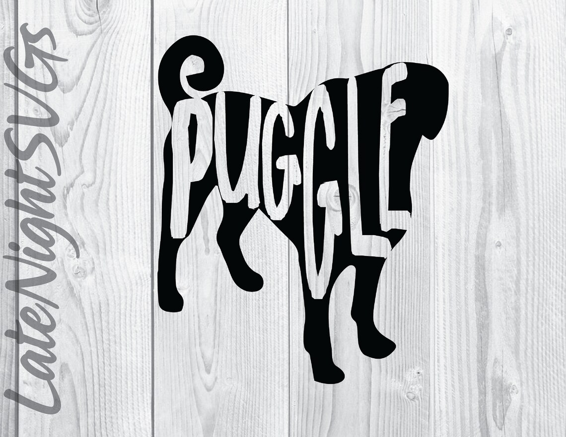 Puggle Pug Beagle Pet Dog Cut Vector Svg Png Digital Art - Etsy