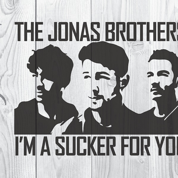 ORIGINAL Jonas Brothers Sucker Cool Happiness Begins Special Premium Bundle Tour cricut Cut svg png Digital Art