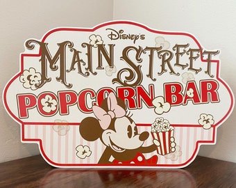 Minnie Main Street Popcorn Bar - Disney Decor