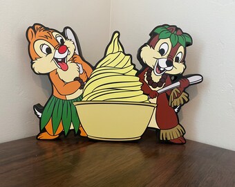 Chip and Dale Dole Whip - Disney Decor