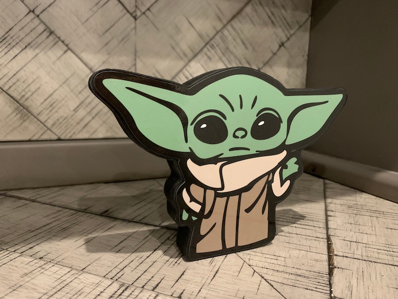 Baby Yoda Decor Disney Decor Etsy