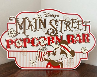 Mickey Main Street Popcorn Bar - Disney Decor