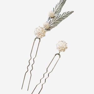 Bridal hair pins - Wedding hair accessories - Silver wedding hair pins - Bride gift - Bridesmaids gift - hair pins
