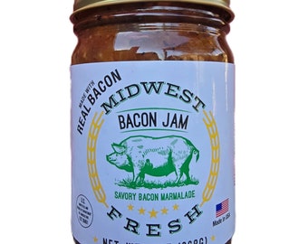 Bacon Jam Award Winning Midwest Fresh Bacon Jam 13 oz Jar
