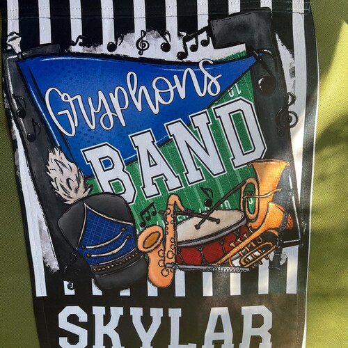Customizable Band Spirit Garden Flag - Personalize Your Message of Team Spirit!