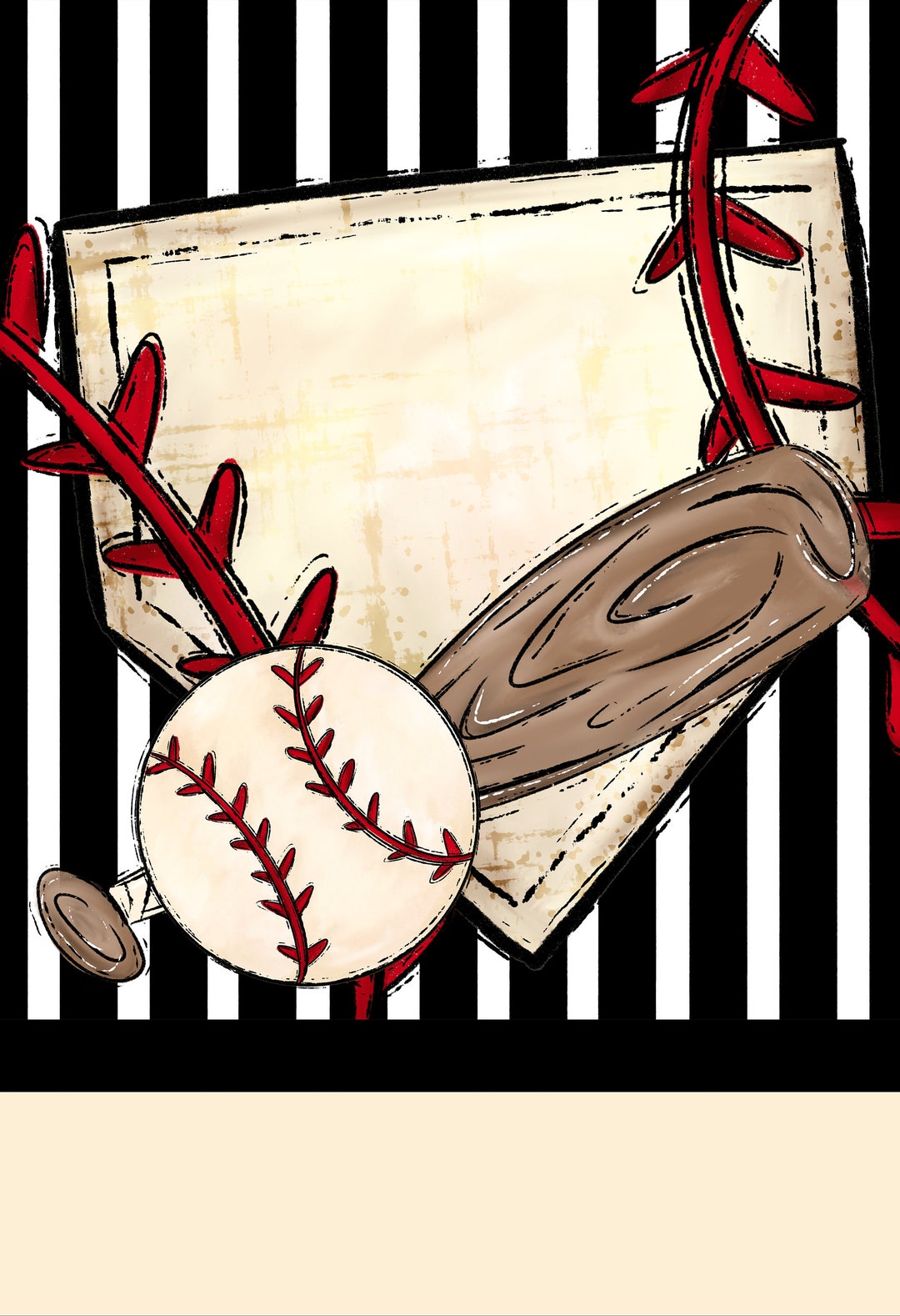 Customizable Baseball Spirit Garden Flag - Etsy