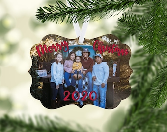 Personalized Photo Christmas Ornament: Family Keepsake Gift