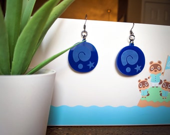 AC Blue Fossil Earrings