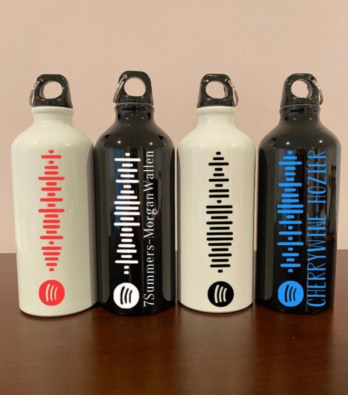 Spotify Custom Water Bottle Spotify Code Scan Music Water Etsy Norway