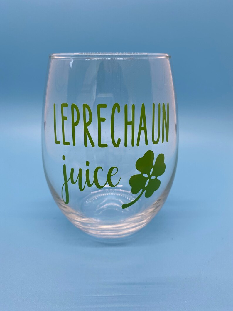 st patricks day wine glasses to paint
