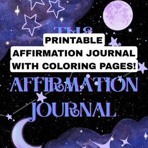 Everyday Affirmation Journal Printable | Digital Affirmation Planner | Self-Care Journal | Manifestation & Mindset Workbook