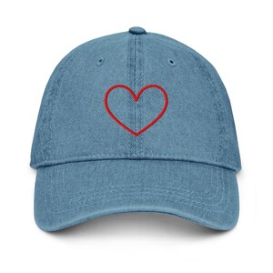 Denim baseballpet van I Heart Me