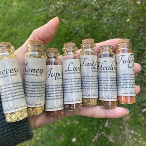 Witch Incense Blend Ritual Herbs Loose Incense Altar Offering Spell Bottles Glass Bottles Organic Botanical Ceremonial Smudge Wiccan Pagan