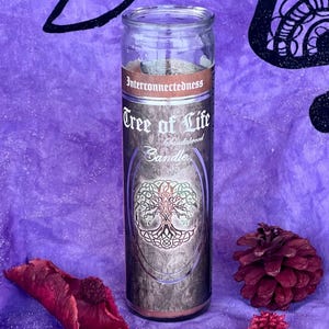 Sandalwood Ritual Candle Spell Casting Altar Tool Meditation Practice Tree Life Celtic Spiritual Wiccan Prayer Pagan Devotional Seven Day