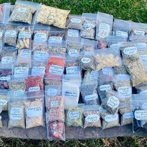 Loose Herb Ingredients Dried Botanical Pack Small Batch Ritual Supplies Natural Herbs For Incense Crafting Candle Making Materials Spell Work Essentials Spiritual Practice Kit Meditation Blend Ingredients Flowers Seeds Roots Resin