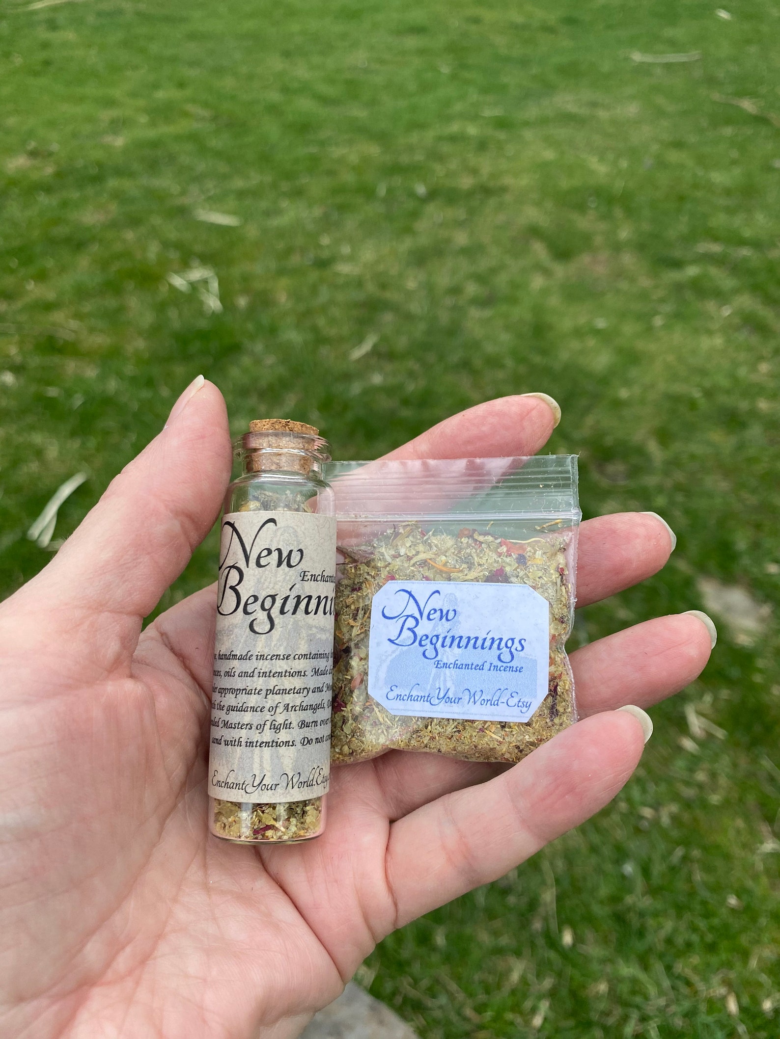 Glass Incense Bottles Incense Blends Loose Incense Etsy