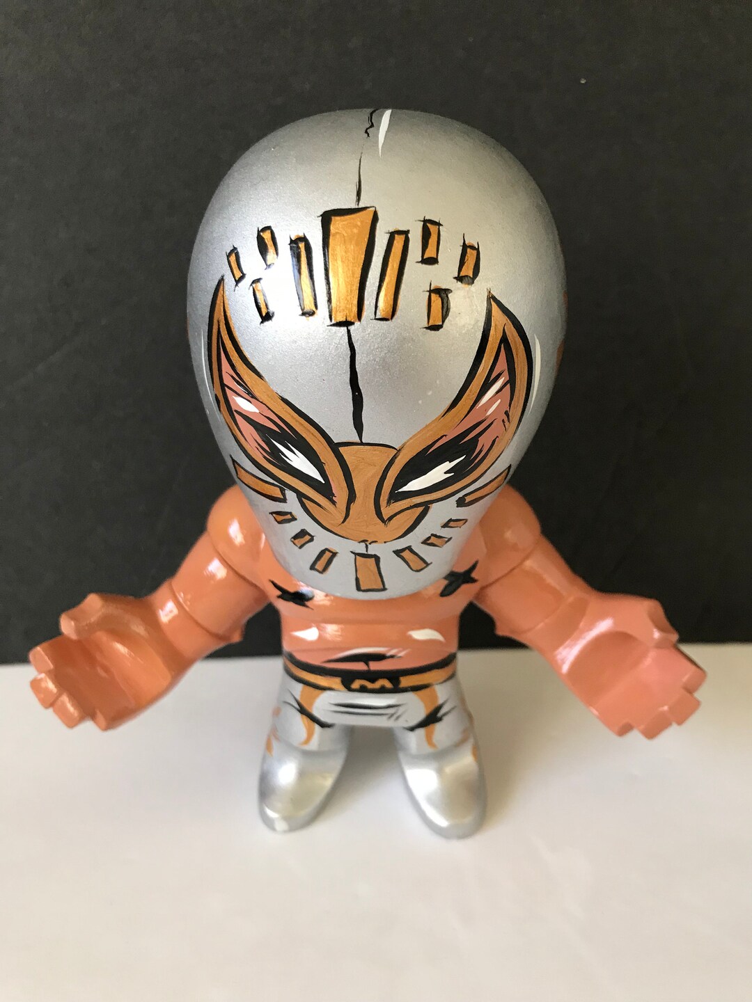Nacho Libre 7-Inch Action Figure – Handmade Painted Mexican Wrestler Toy