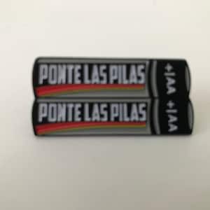 Ponte las pilas pin latina culture Mexican pins Lucha Libre