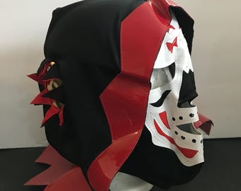 hand made BLACK GOLD MASK wrestling mask luchador costume wrestler lucha libre mexican mask maske cosplay