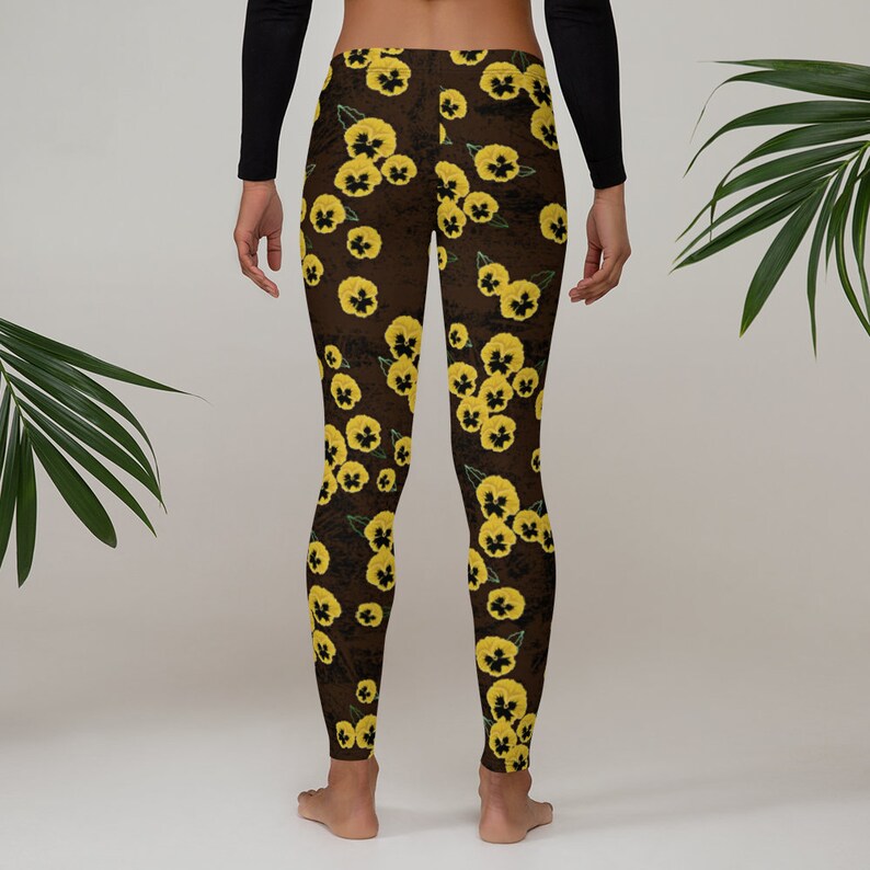 Hanson MMMBop Inspired Leggings Yellow Pansy