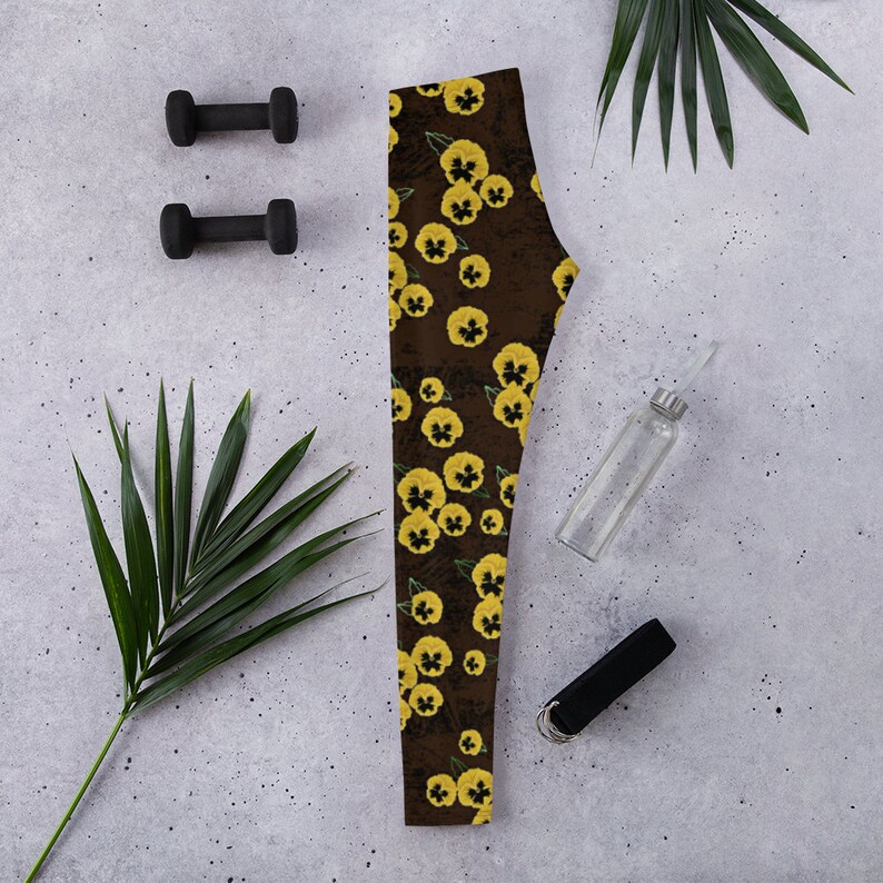 Hanson MMMBop Inspired Leggings Yellow Pansy