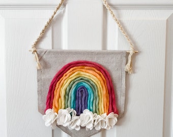 Rainbow wall hanging