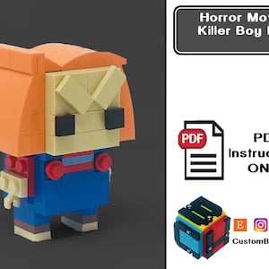 PDF Download (NO BRICKS!):  Horror Movie Boy Doll Custom Brick Set