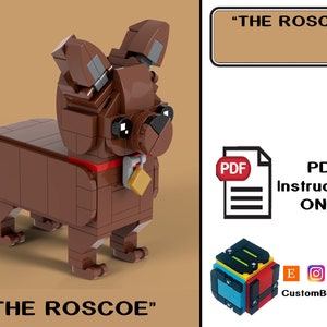 PDF Download (NO BRICKS!): &quot;The Roscoe&quot; Custom Dog
