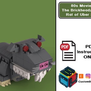 PDF Download (NO BRICKS!):  Brick Set Bride Big Rat Thing Custom Brickheadz