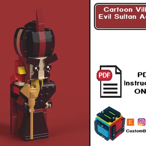 PDF Download (NO BRICKS!):  Evil Sultan Advisor Custom Brick Set