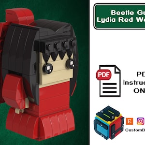 PDF Download (NO BRICKS!):  Beetle Guy Gothic Girl Custom Brick Set