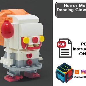 PDF Download (NO BRICKS!):  Horror Movie Dancing Clown New Custom Brick Set