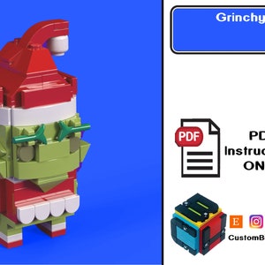 PDF Download (NO BRICKS!):  Christmas Grumpy Custom Custom Brick Set