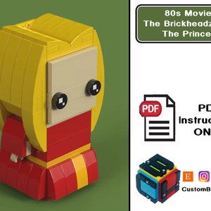 PDF Download (NO BRICKS!):  Brick Set Bride Princess Custom Brickheadz