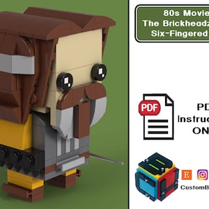 PDF Download (NO BRICKS!):  Brick Set Bride Six Fingered Count Custom Brickheadz