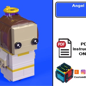 PDF Download (NO BRICKS!):  Christmas Angel Custom Brick Set
