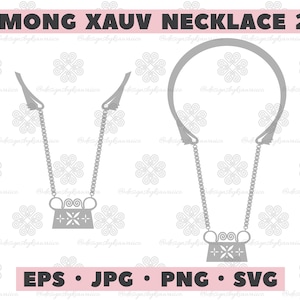 Hmong Design, Boys' Hmong Xauv SVG, Hmong Necklace, Hmoob Xauv Cut File, Hmong SVG - Personal and COMMERCIAL Use - Xauv Design 21