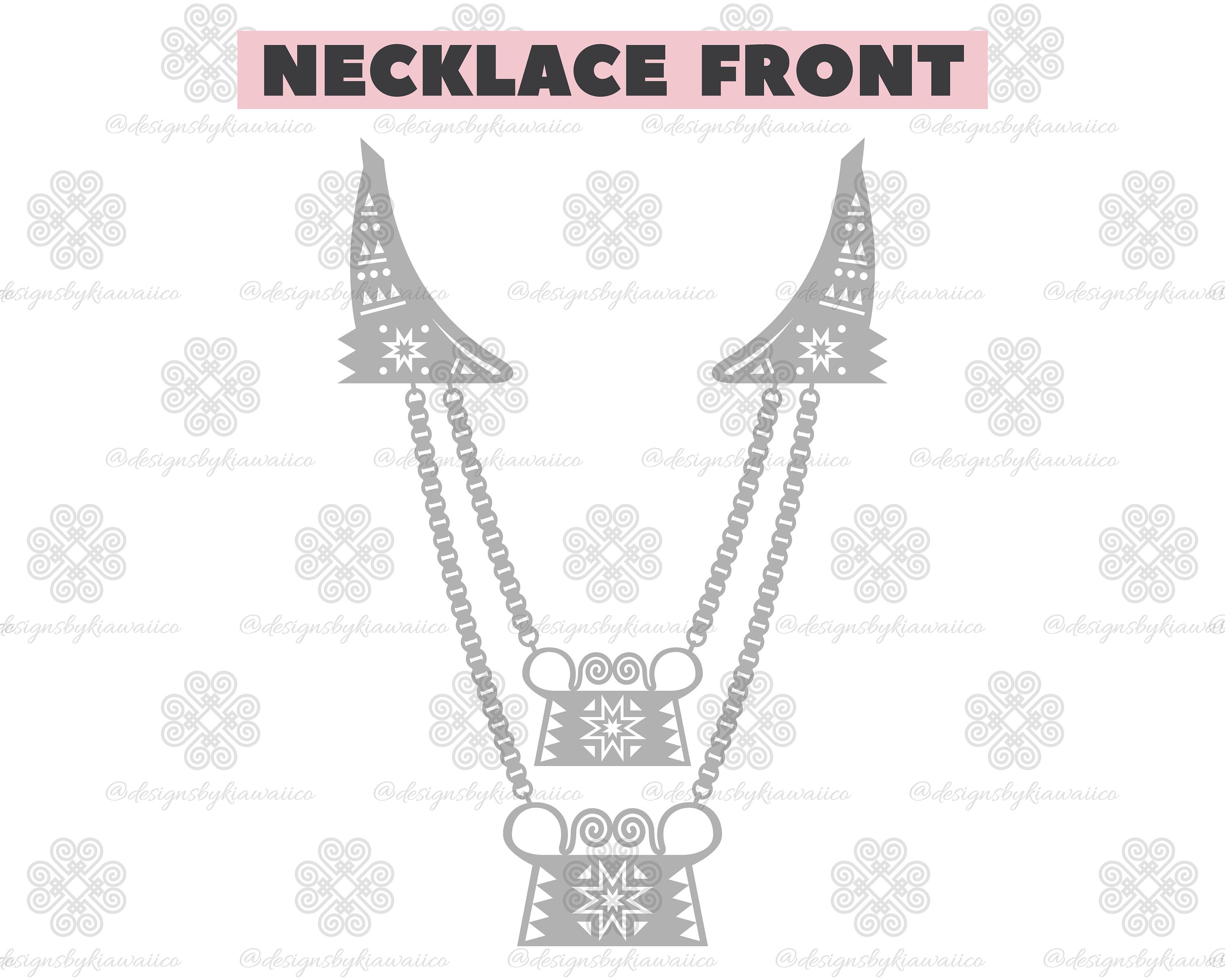 Hmong Design Hmong Two Layer Xauv Hmong Necklace Hmoob Xauv Etsy