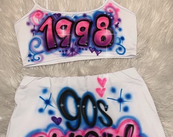 90's spray paint outfit