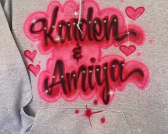 Custom Personalized Airbrush Hoodie Halloween Spooky Hoodie