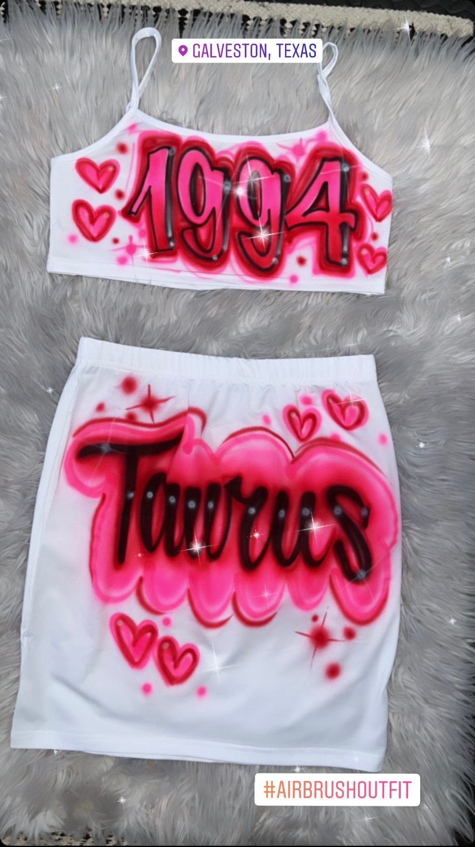 Custom Personalized Airbrush Outfit/ Women's Sexy 2 Piece Etsy