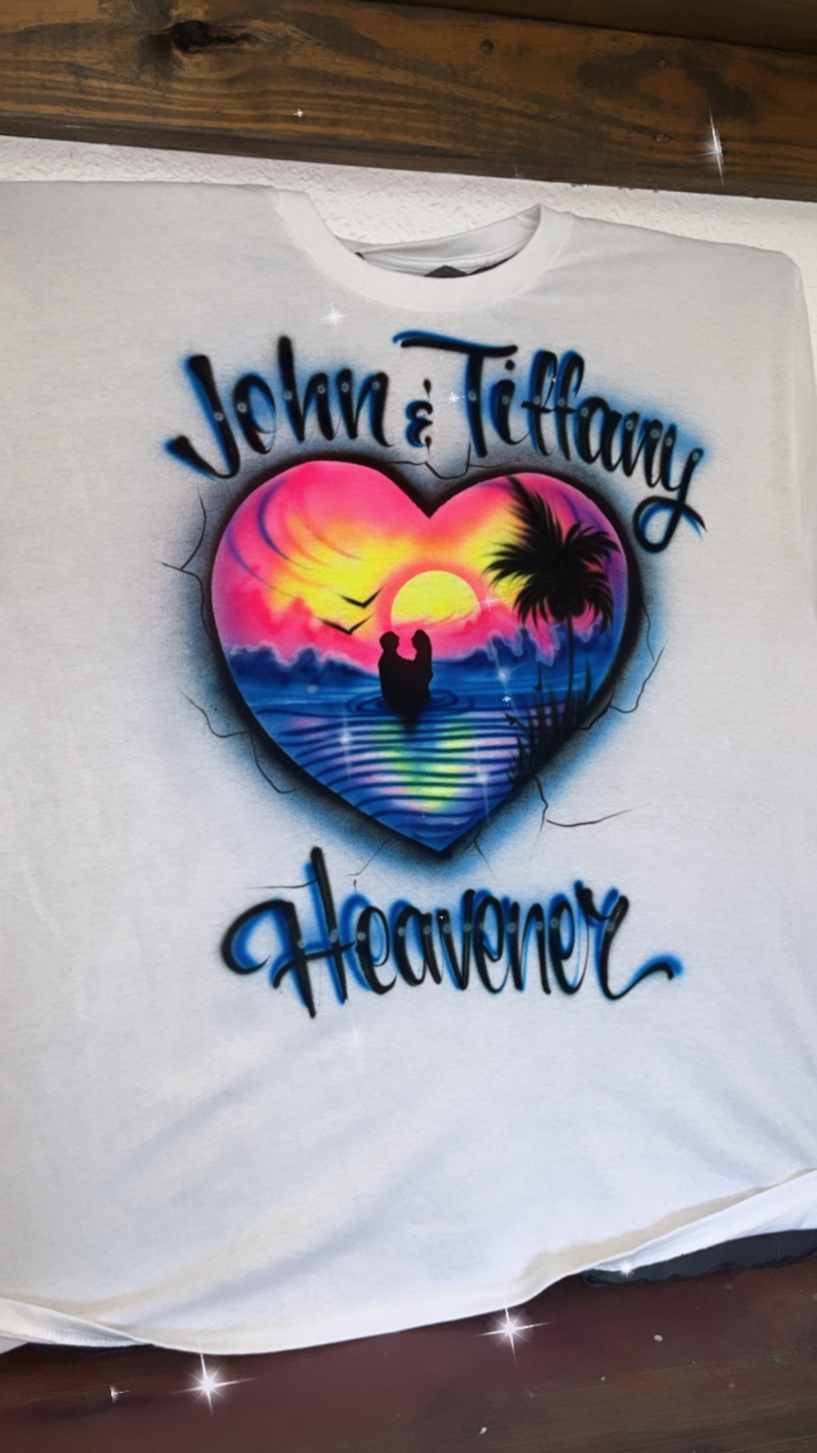 【SCENERITY】To Heart Spray Tee Palm Angels St Moritz Heart Sprayed Logo T-shirt White/Black