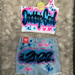 Girls Airbrushed Logo Shorts main image 1