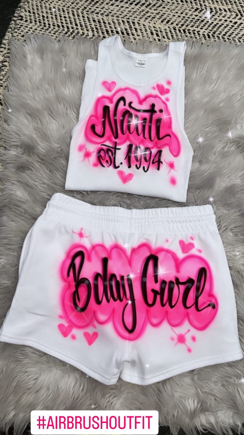 Merab Custom Shorst Custom Personalized Shorts Wife Beater Set Libra Szn Outfit - Etsy