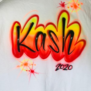 Custom Personalized Airbrush Name T shirt image 3