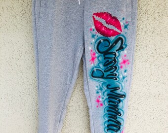 Custom Airbrush Name Sweatpants 