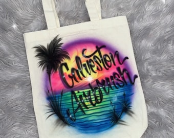 Tote Bag | Cute Tote bag | Custom airbrush Tote bag | Tote bag Canvas | Tote bag aesthetic | Tote bag for her | tote bag for school