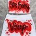 Airbrush Tube top Set / Personalized tube top Shorts Set/ 90s freaknik outfits, Freaknik outfit for her 
