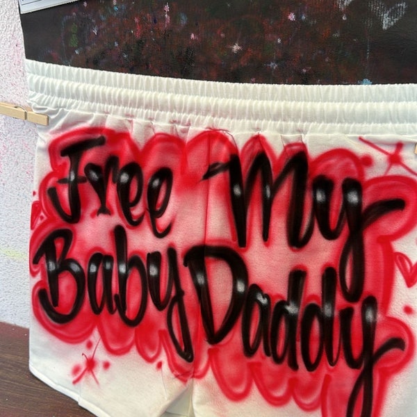 Custom Airbrush Name Shorts| Concert outfit