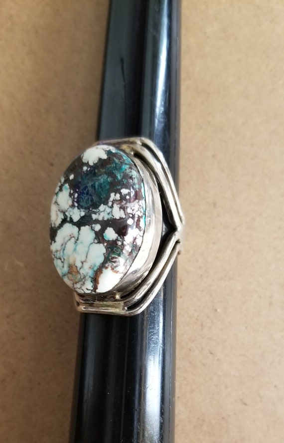 Large Sterling Silver Turquoise Ring